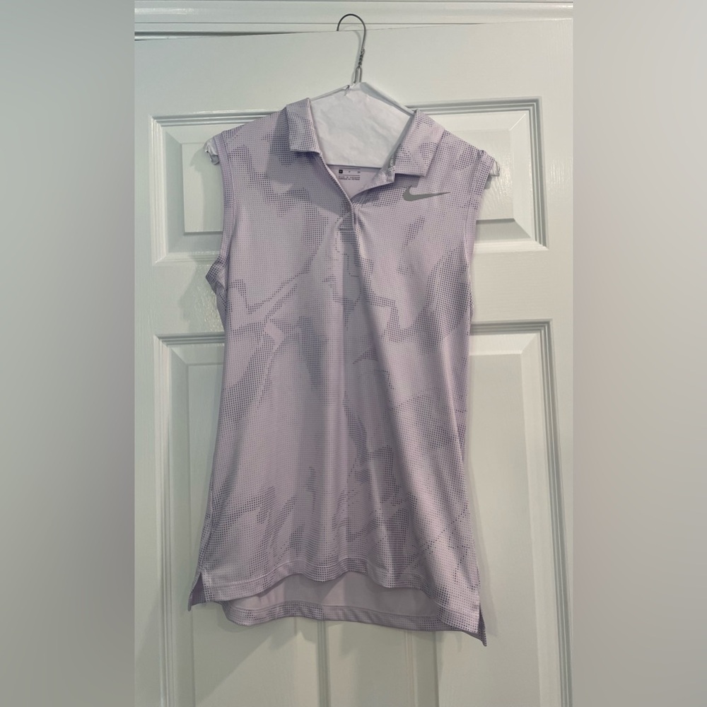 Nike Lavender Dri-FIT Sleeveless Golf Polo